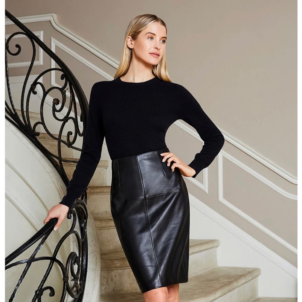 Genuine Leather Pencil Skirt Antonio Melani